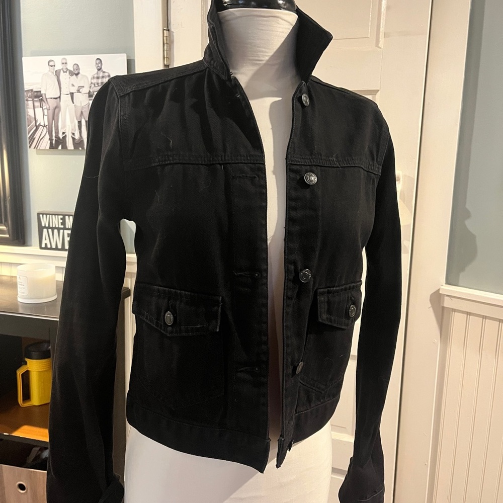 Abercrombie & Fitch Black Jean Jacket